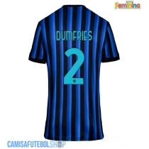Camisa de time de futebol Inter Milan Denzel Dumfries #2 Replicas 1º Equipamento Feminina 2025-26 Manga Curta